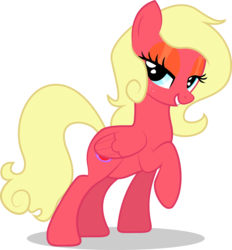 Size: 2706x2917 | Tagged: safe, artist:emkay-mlp, oc, oc only, oc:strawberry blush, pegasus, pony, high res, solo