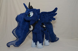 Size: 1000x662 | Tagged: safe, artist:makeshiftwings30, princess luna, g4, irl, photo, plushie, solo