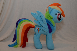 Size: 1000x662 | Tagged: safe, artist:makeshiftwings30, rainbow dash, g4, irl, photo, plushie