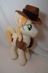 Size: 600x906 | Tagged: safe, artist:makeshiftwings30, braeburn, earth pony, pony, g4, irl, male, photo, plushie, stallion