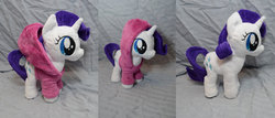 Size: 800x342 | Tagged: safe, artist:makeshiftwings30, rarity, g4, filly, irl, photo, plushie