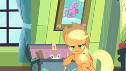 Size: 1920x1080 | Tagged: safe, screencap, applejack, g4, somepony to watch over me, female, solo