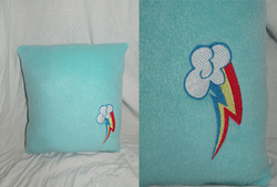 Size: 700x473 | Tagged: safe, artist:makeshiftwings30, rainbow dash, g4, craft, cutie mark, pillow