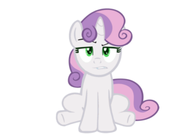 Size: 1600x1200 | Tagged: safe, artist:kuren247, sweetie belle, pony, unicorn, g4, female, filly, foal, horn, simple background, sitting, solo, transparent background