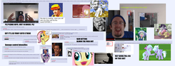 Size: 3200x1200 | Tagged: safe, /mlp/, 4chan, 4chan screencap, csi, dark skyes, drama, le happy merchant, million dollar extreme, orson welles, ruse, sam hyde, scam, youtube