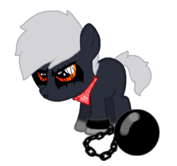 Size: 521x488 | Tagged: artist needed, safe, earth pony, pony, gregory horror show, neko zombie, solo