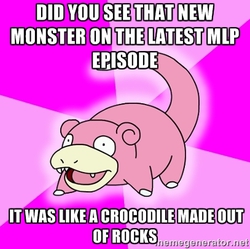 Size: 407x405 | Tagged: safe, slowpoke (pokémon), g4, my little pony: friendship is magic, princess twilight sparkle (episode), barely pony related, meme, pokémon, slowpoke