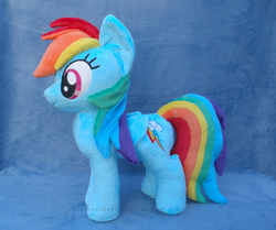 Size: 853x713 | Tagged: safe, artist:lilmoon, rainbow dash, g4, irl, photo, plushie, solo