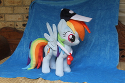 Size: 5184x3456 | Tagged: safe, artist:nazegoreng, rainbow dash, g4, hat, irl, photo, plushie, solo, whistle