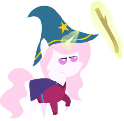 Size: 1095x1073 | Tagged: safe, artist:zacatron94, princess celestia, g4, clothes, female, hat, magic, pointy ponies, solo, south park, south park: the stick of truth