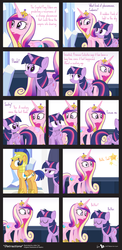 Size: 1090x2240 | Tagged: safe, artist:dm29, flash sentry, princess cadance, twilight sparkle, alicorn, pony, g4, assault, comic, female, male, mare, messy mane, ship:flashlight, shipping, straight, stupid sexy flash sentry, trio, twilight sparkle (alicorn)