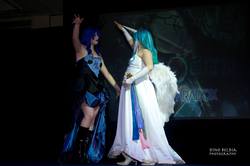 Size: 2048x1357 | Tagged: safe, princess celestia, princess luna, human, g4, cosplay, irl, irl human, photo, shadocon, shadocon 2013