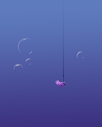 Size: 2400x3000 | Tagged: safe, artist:pikapetey, twilight sparkle, pony, unicorn, g4, bait, bubble, female, fishing, high res, mare, ocean, petey's bait, underwater, wat, water