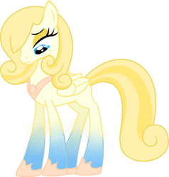 Size: 2900x3051 | Tagged: safe, artist:mlploverandsoniclover, oc, oc only, oc:golden apple, pegasus, pony, blank flank, female, gradient hooves, high res, mare, pegasus oc, royal winged pegasus, solo