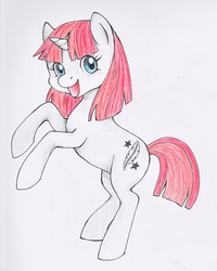 Size: 2118x2653 | Tagged: safe, artist:sovemis, oc, oc only, high res, solo, traditional art