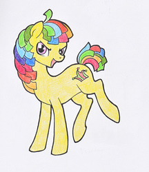 Size: 1949x2258 | Tagged: safe, artist:sovemis, oc, oc only, earth pony, pony, solo, traditional art