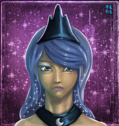 Size: 1096x1161 | Tagged: safe, artist:mrs1989, princess luna, human, g4, female, humanized, solo