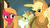 Size: 1366x768 | Tagged: safe, artist:asika-aida, applejack, big macintosh, granny smith, earth pony, pony, g4, my little pony: friendship is magic, somepony to watch over me, applejack (male), beard, facial hair, female, grampy smith, hat, macareina, male, mare, moustache, rule 63, scene interpretation, stallion, trio