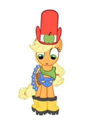 Size: 3000x4157 | Tagged: safe, artist:takua770, applejack, earth pony, pony, g4, suited for success, boots, cute, female, hat, mare, simple background, solo, transparent background