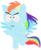 Size: 900x1108 | Tagged: safe, artist:toonfreak, rainbow dash, g4, crossover, female, solo, south park, style emulation