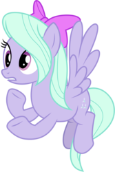 Size: 6000x9000 | Tagged: safe, artist:caliazian, flitter, pegasus, pony, g4, it ain't easy being breezies, absurd resolution, background pony, bow, female, flying, hair bow, mare, simple background, solo, spread wings, transparent background, vector, wings