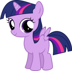 Size: 3173x3149 | Tagged: safe, artist:jackspade2012, twilight sparkle, alicorn, pony, g4, female, filly, high res, mare, simple background, solo, time paradox, transparent background, twilight sparkle (alicorn), vector, younger