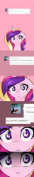 Size: 1280x6720 | Tagged: safe, artist:sugarberry, princess cadance, g4, :t, annoyed, ask-cadance, close-up, comic, face, female, floppy ears, frown, looking at you, portrait, pouting, solo, tumblr