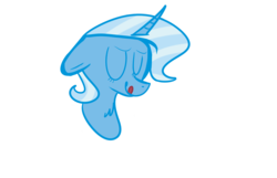 Size: 3100x2000 | Tagged: safe, artist:bozozo, trixie, pony, unicorn, g4, female, high res, mare, portrait, solo, tongue out