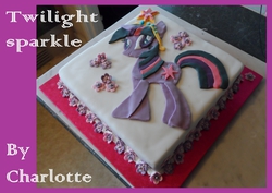 Size: 3508x2480 | Tagged: safe, artist:lottig, twilight sparkle, g4, cake, food art, high res