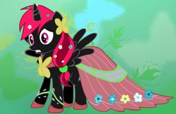 Size: 1024x668 | Tagged: safe, artist:shaymin51, oc, oc only, alicorn, pony, alicorn oc, clothes, dress, solo, starlightdash