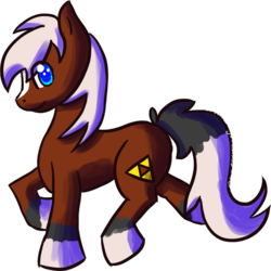 Size: 582x583 | Tagged: safe, artist:sunsetthedragon, earth pony, pony, epona, epony, female, mare, ponified, solo, the legend of zelda