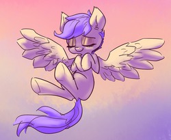 Size: 1280x1048 | Tagged: safe, artist:nobody, scootaloo, g4, eyes closed, female, solo, spread wings