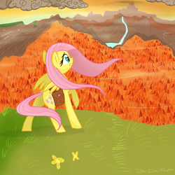 Size: 500x500 | Tagged: safe, artist:isa-isa-chan, fluttershy, g4, bag, female, solo