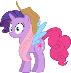 Size: 7874x8060 | Tagged: safe, artist:djdavid98, artist:uxyd, applejack, fluttershy, pinkie pie, rainbow dash, rarity, twilight sparkle, oc, alicorn, pony, g4, .ai available, .svg available, abomination, absurd resolution, alicorn oc, appleflaritwidashpie, female, frown, fusion, looking at you, mane six, mare, simple background, solo, this isn't even my final form, transparent background, twilight sparkle (alicorn), vector, wat, we have become one, what has science done, wide eyes, wtf