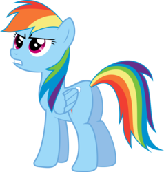 Size: 7836x8225 | Tagged: safe, artist:djdavid98, artist:embersatdawn, rainbow dash, pegasus, pony, g4, may the best pet win, .ai available, .svg available, absurd resolution, female, mare, simple background, solo, transparent background, vector