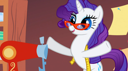 Size: 1050x590 | Tagged: safe, screencap, rarity, g4, my little pony: friendship is magic, suited for success, female, solo