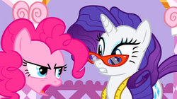 Size: 1050x590 | Tagged: safe, screencap, pinkie pie, rarity, g4, suited for success