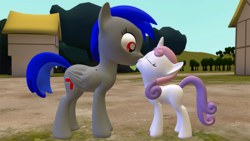 Size: 640x360 | Tagged: safe, sweetie belle, oc, g4, 3d, canon x oc, ed+, edbelle, edplus, female, gmod, kiss on the lips, kissing, male, shipping, straight