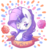 Size: 1900x1982 | Tagged: dead source, safe, artist:inkytophat, rarity, pony, unicorn, g4, bust, fabulous, female, flower, motivational, old banner, solo