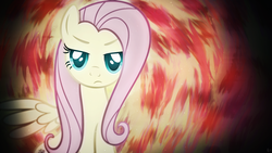 Size: 1920x1080 | Tagged: safe, artist:karl97, artist:moongazeponies, fluttershy, g4, angry, female, flutterbitch, solo, space, vector, wallpaper