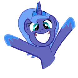 Size: 5000x5000 | Tagged: safe, artist:parttimebrony, princess luna, g4, absurd resolution, female, irrational exuberance, s1 luna, simple background, solo, transparent background, vector