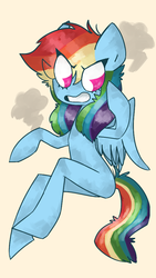 Size: 576x1024 | Tagged: safe, artist:acii, rainbow dash, g4, female, pixiv, solo