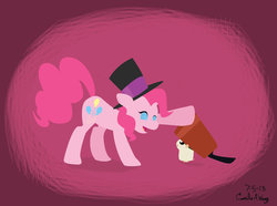 Size: 1024x760 | Tagged: safe, artist:kamy2425, pinkie pie, hamster, g4, cappy, crossover, hamtaro