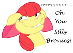 Size: 1003x722 | Tagged: safe, artist:strixmoonwing, apple bloom, earth pony, pony, g4, female, filly, foal, simple background, solo, transparent background, trollface