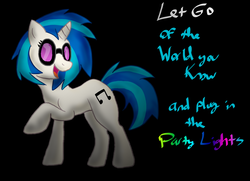 Size: 1800x1300 | Tagged: safe, artist:silverpup88, dj pon-3, vinyl scratch, g4, female, owl city, solo