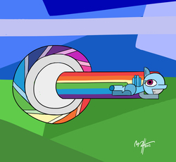 Size: 2314x2127 | Tagged: safe, artist:mateusuk, rainbow dash, g4, female, high res, pablo picasso, solo, sonic rainboom