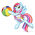 Size: 2550x2550 | Tagged: safe, artist:melissathehedgehog, oc, oc only, oc:dolly flash, pegasus, pony, bikini, bipedal, clothes, cute, high res, solo, swimsuit