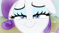 Size: 640x360 | Tagged: safe, screencap, rarity, pony, unicorn, g4, season 4, simple ways, bedroom eyes, faic, female, in love, looking at you, rarity is best facemaker, solo