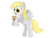 Size: 1032x774 | Tagged: safe, artist:umsauthorlava, derpy hooves, pegasus, pony, g4, female, mare, muffin, solo