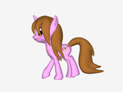 Size: 768x576 | Tagged: safe, oc, oc only, pony, unicorn, ponylumen, 3d pony creator, cutie mark, solo